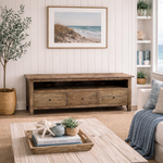Parquetry Recycled Elm ETU open shelf