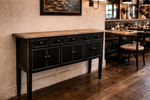 Rudolph Hall Table Natural/Black/White