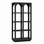 Nero Shelving Unit in black, full view