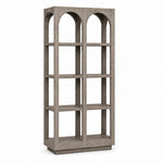 Nero Shelving Unit in natural French grey, full view