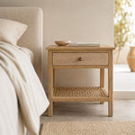 Drift Bedside styled in a bedroom setting