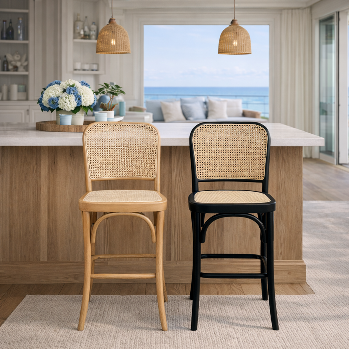 Miami Barstool Black/Natural