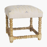 Brooklyn Round Ottoman White