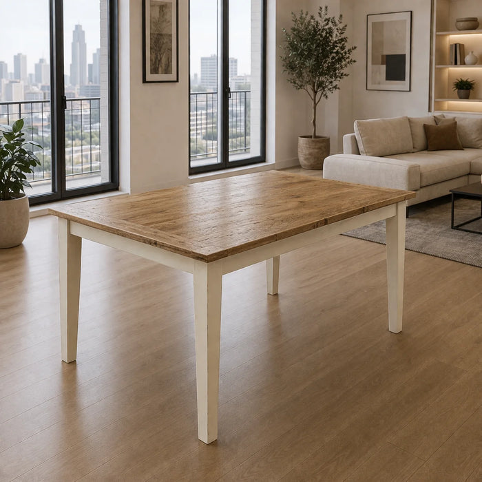 Oak Dining Table with Breadboard
