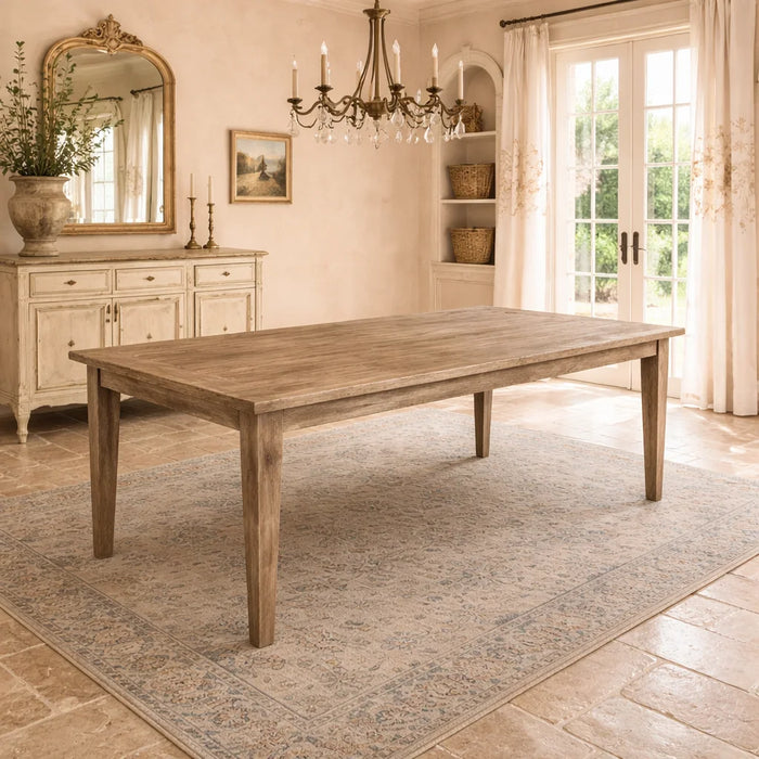 Recycled Elm Table Rustic Finish