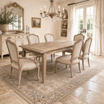 Recycled Elm Table Rustic Finish
