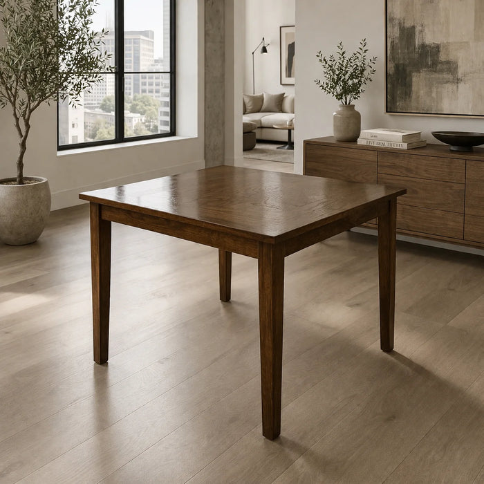 Square Oak Dining Table