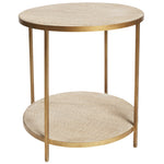 Manhattan Rattan Round Lamp Table