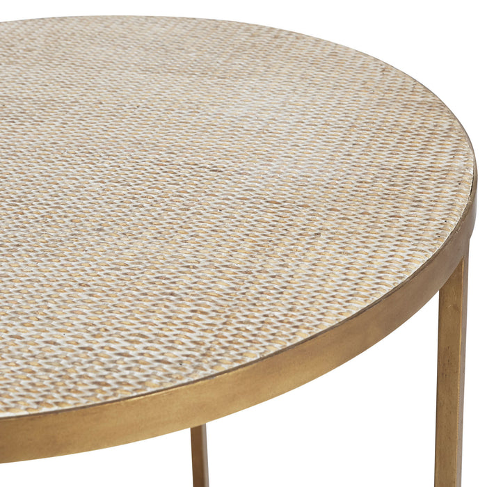 Manhattan Rattan Round Lamp Table