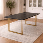 Tubetti Black & Gold Dining Table