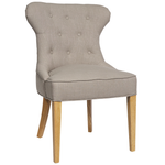 Haven Buttonback Dining Chair in natural, full view