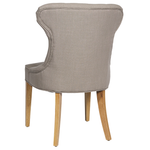 Haven Buttonback Dining Chair in natural, detail of button tufting