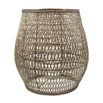 Pavillion Valenti Lantern in natural, detail of rattan weave