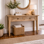 Oak Louvre Hall Tables