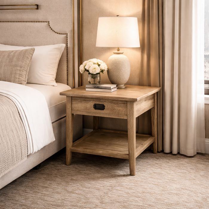 Tiffany 1-Drawer Lamp Table