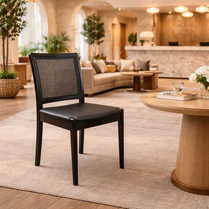 Venice Chair Black/Natural