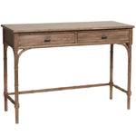 Hampshire Console in light walnut, full view