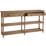 Hampshire Console Large detail of bamboo style wood moulding
