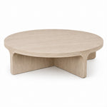 Bodega Curve Coffee Table in Ice Grey, full view
