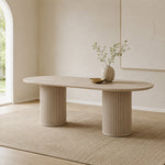 Bodega Dining Table styled in a dining room setting