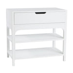 Arco Large Bedside Table in white, full view