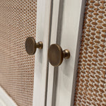 Raffles Entertainment Unit detail of hardware and timber finish