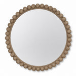 Hartford Mirror with beaded natural timber frame, full view