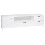Alba Entertainment Unit in white, full view