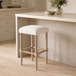 Bobbin Counter Stool styled at a kitchen bench