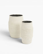Adelina Set of 2 Planters White
