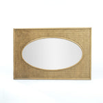 Amara Oval Insert Mirror Mud Grey