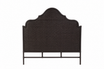 Amara Scalloped Bedhead Coffee Bean
