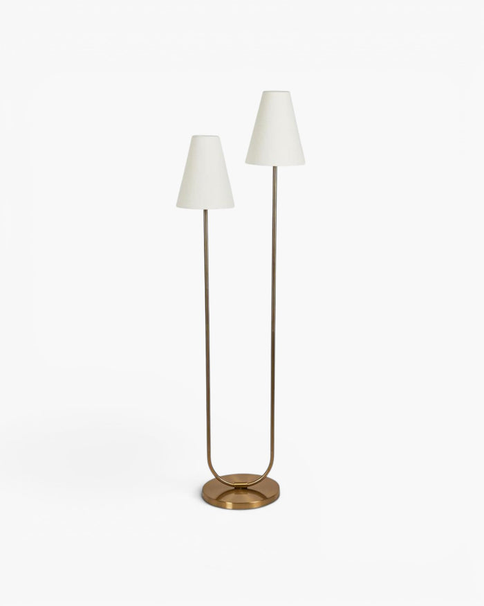Aspen Floor Lamp Antique Brass