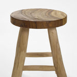 Teak Stool Lacquered