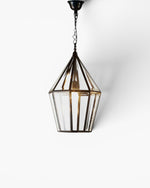 Belmont Glass Ceiling Pendant Black