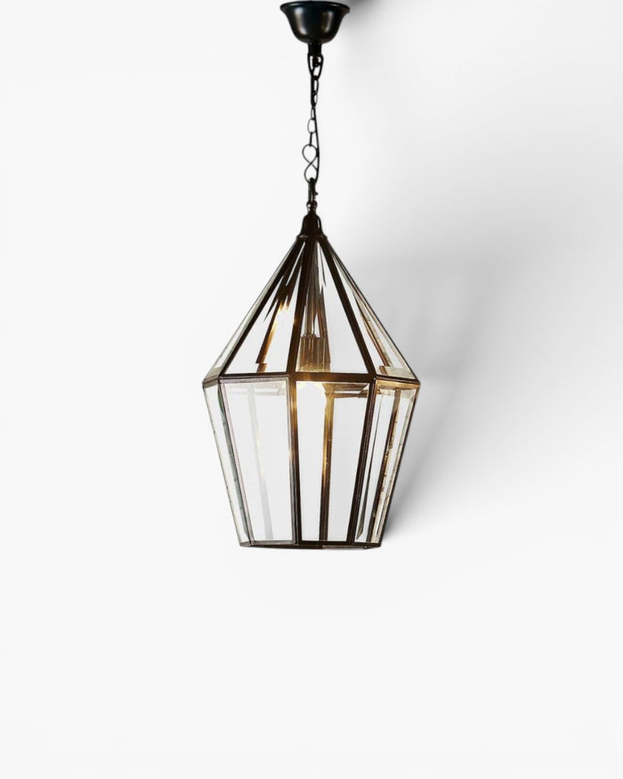 Belmont Glass Ceiling Pendant Black