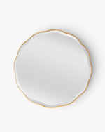 Camille Scallop Mirror Small Gold