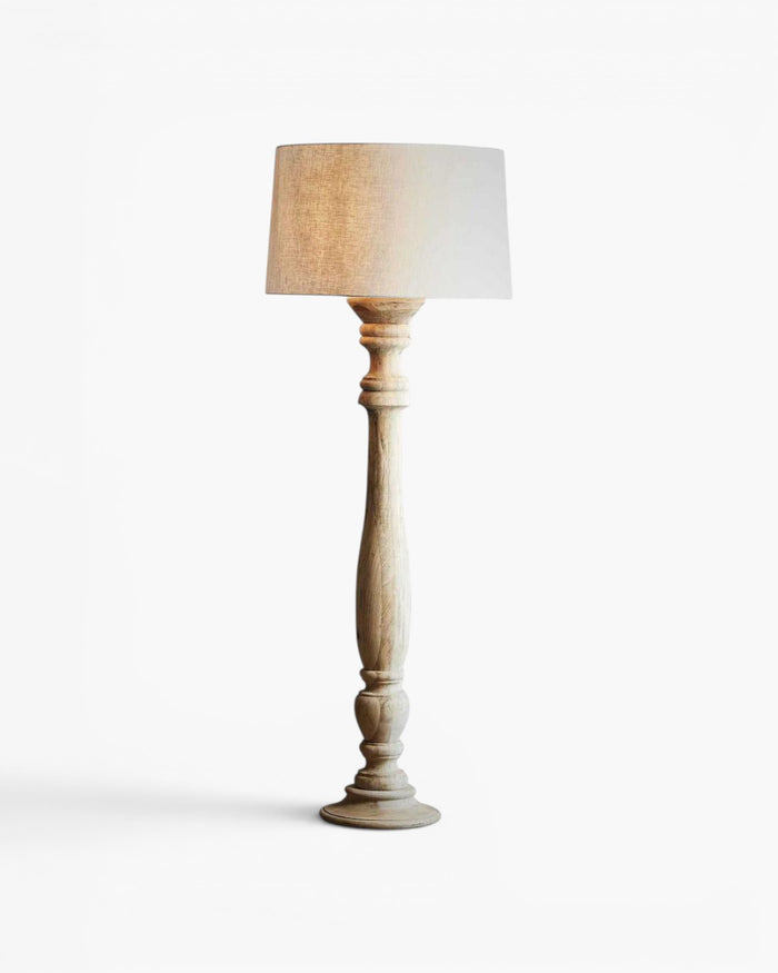 Candela Floor Lamp Base Large Natural- Base Only