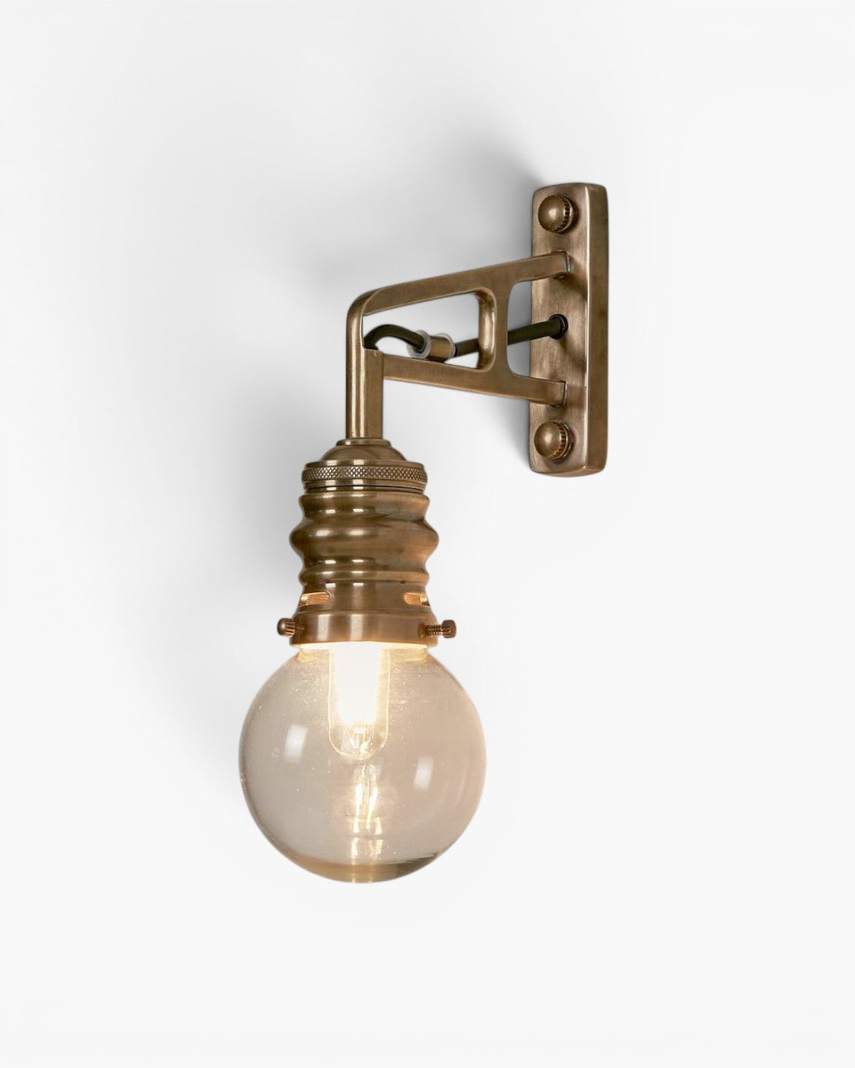 Carlton Outdoor Wall Light Antique Brass