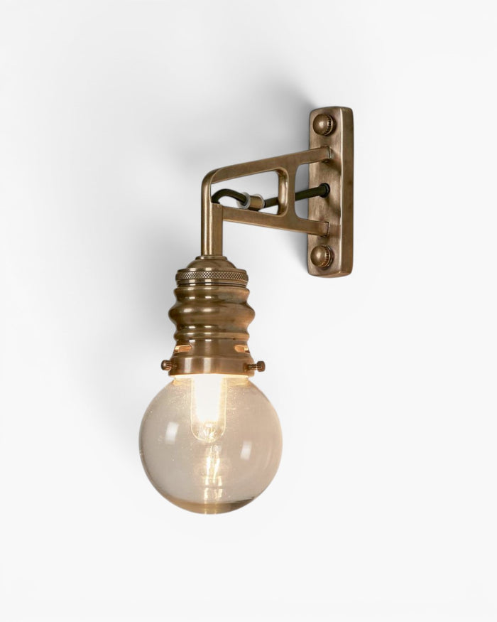 Carlton Outdoor Wall Light Antique Brass