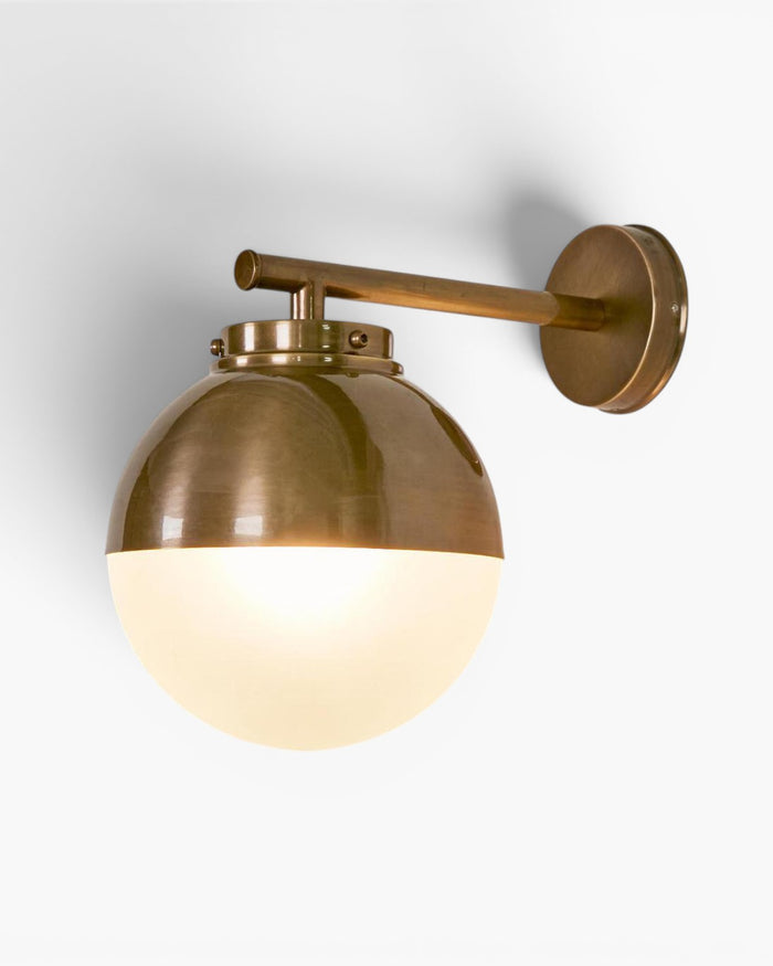 Carrington Outdoor Wall Light Antique Brass