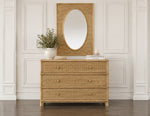 Amara Oval Insert Mirror Mud Grey