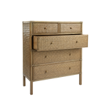 Amara 5 Drawer Tallboy Mud Grey