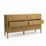 Amara 6 Drawer Dresser Mud Grey