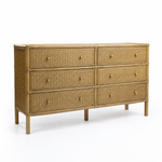 Amara 6 Drawer Dresser Mud Grey
