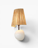 Cove Wall Light Wall Light with Raffia Shade