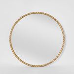 Palais Round Mirror Small Gold