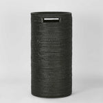Paume Rattan Tall Basket Black