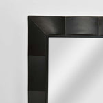 Facet Rectangle Mirror 60x90cm Black