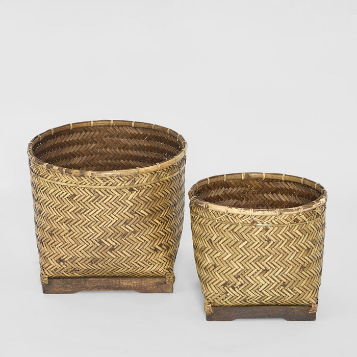 Lila Rattan Basket Set Of 2